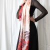 Autumn Leaves on Silk and Cashmere Scarf/Shawl - Image 5