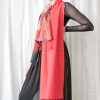 Autumn Leaves on Silk and Cashmere Scarf/Shawl - Image 6